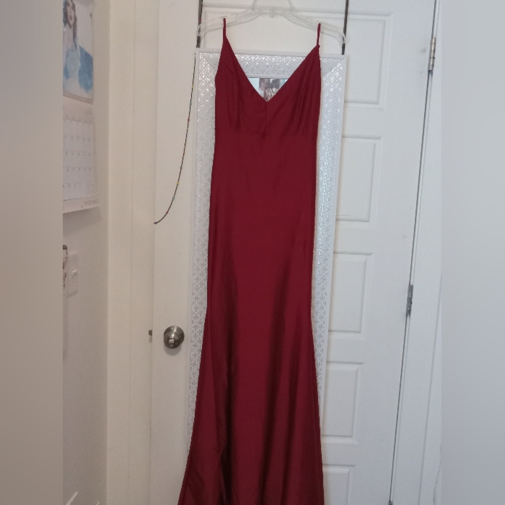 RED MAXI BODYXON PARTY DRESS FASHION NOVA